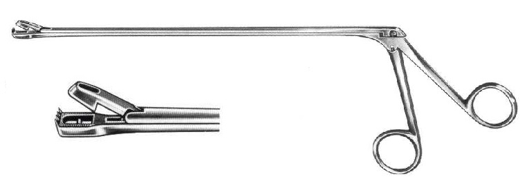Kliešte bioptické Wittner, 230 mm, 4x8 mm